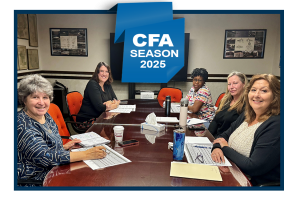 Image of Laberge Group's Community Development staff meeting regarding CFA Grant Application Season 2025
