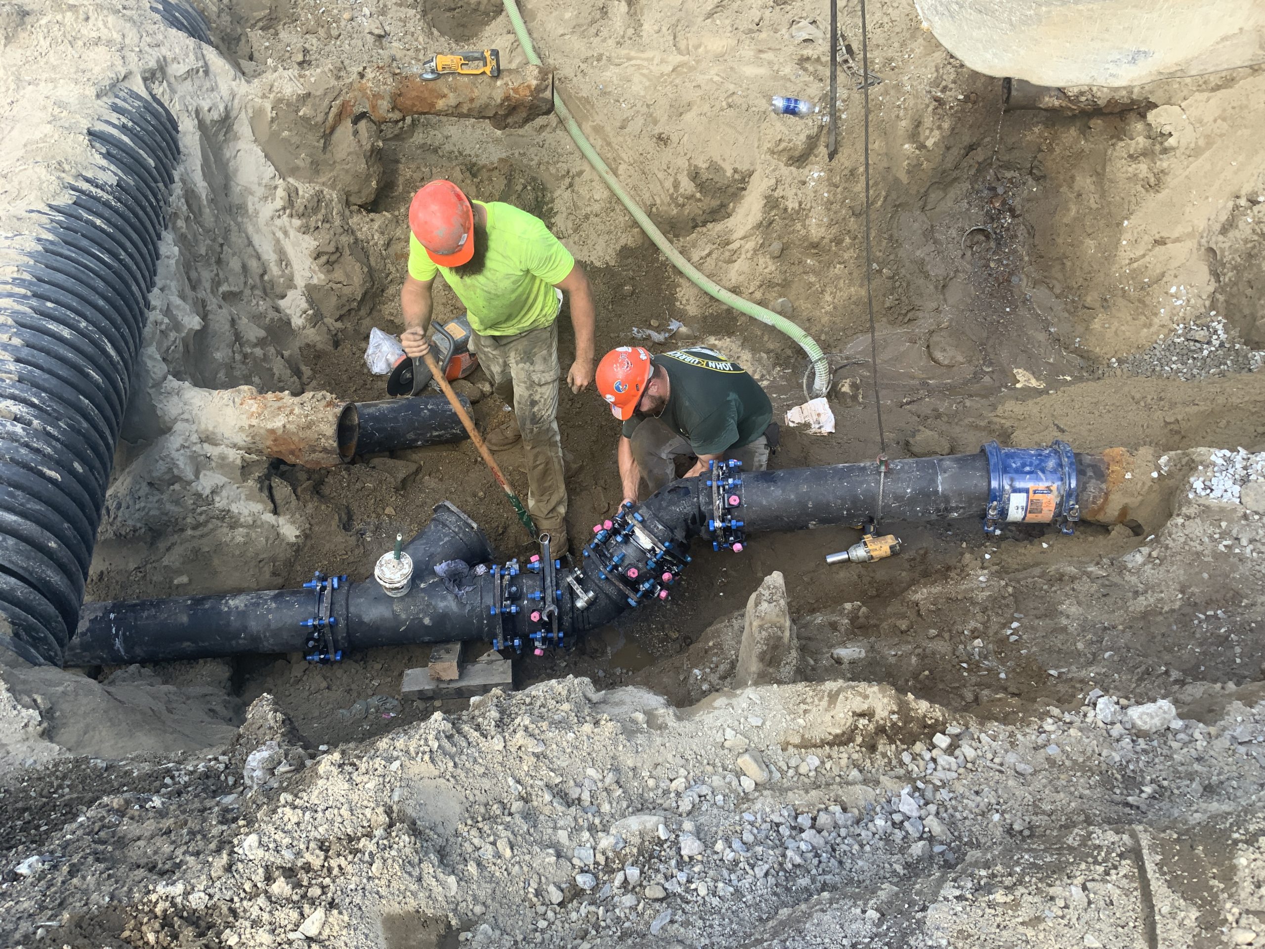 IMG_3994 Installing water pipes