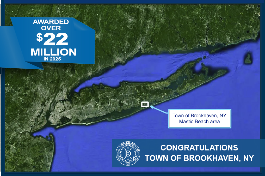 Congratulations Town of Brookhaven, $22+ Million in Grant Funding Secured in 2025